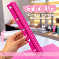 Regla protectora con regla  de 30 cm